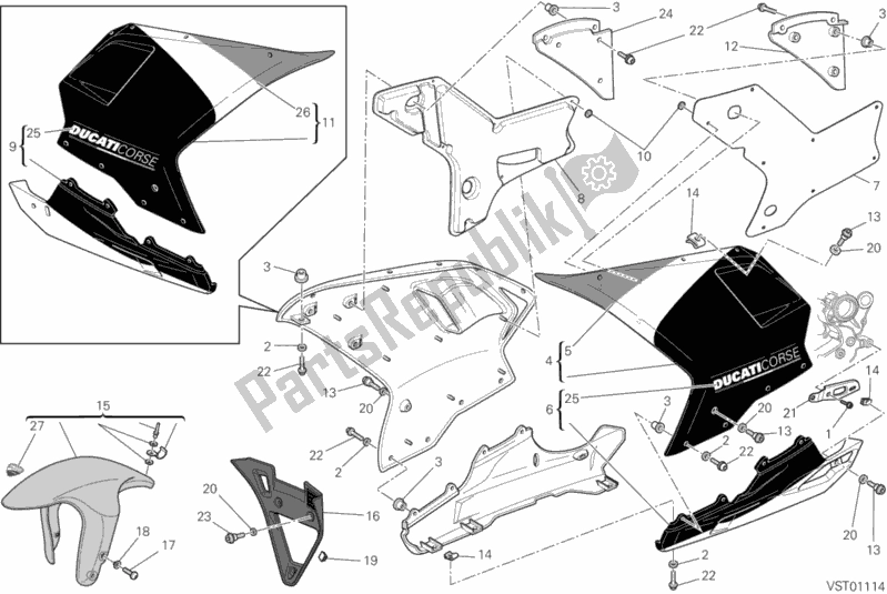 Wszystkie części do Upominek Ducati Superbike 848 EVO Corse SE 2012